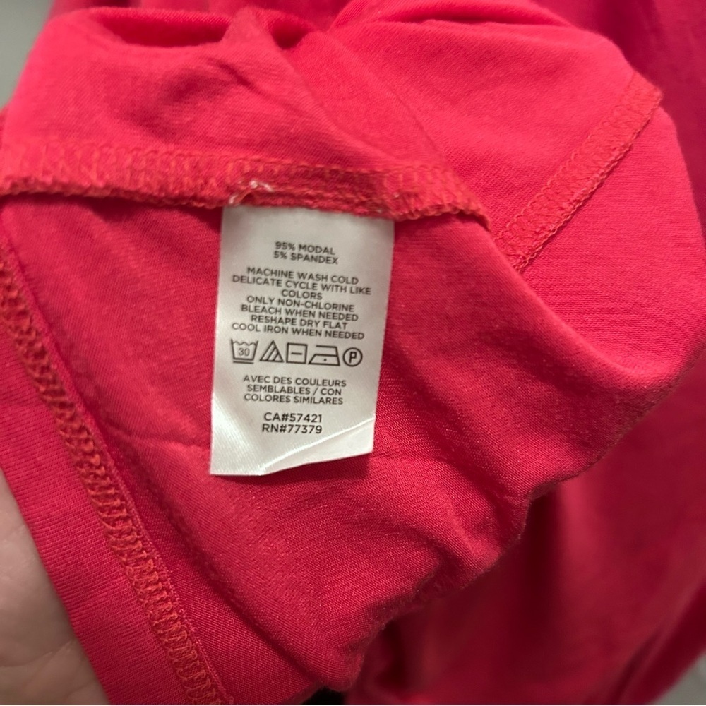 Ann Taylor Pink Long Sleeve Top Size M Great To Layer - Picture 5 of 5